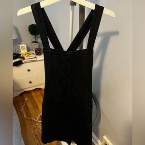 Black overall dress